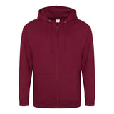 AWDIS Full Zip Hoodie - Burgundy