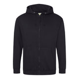 AWDIS Full Zip Hoodie - Jet Black