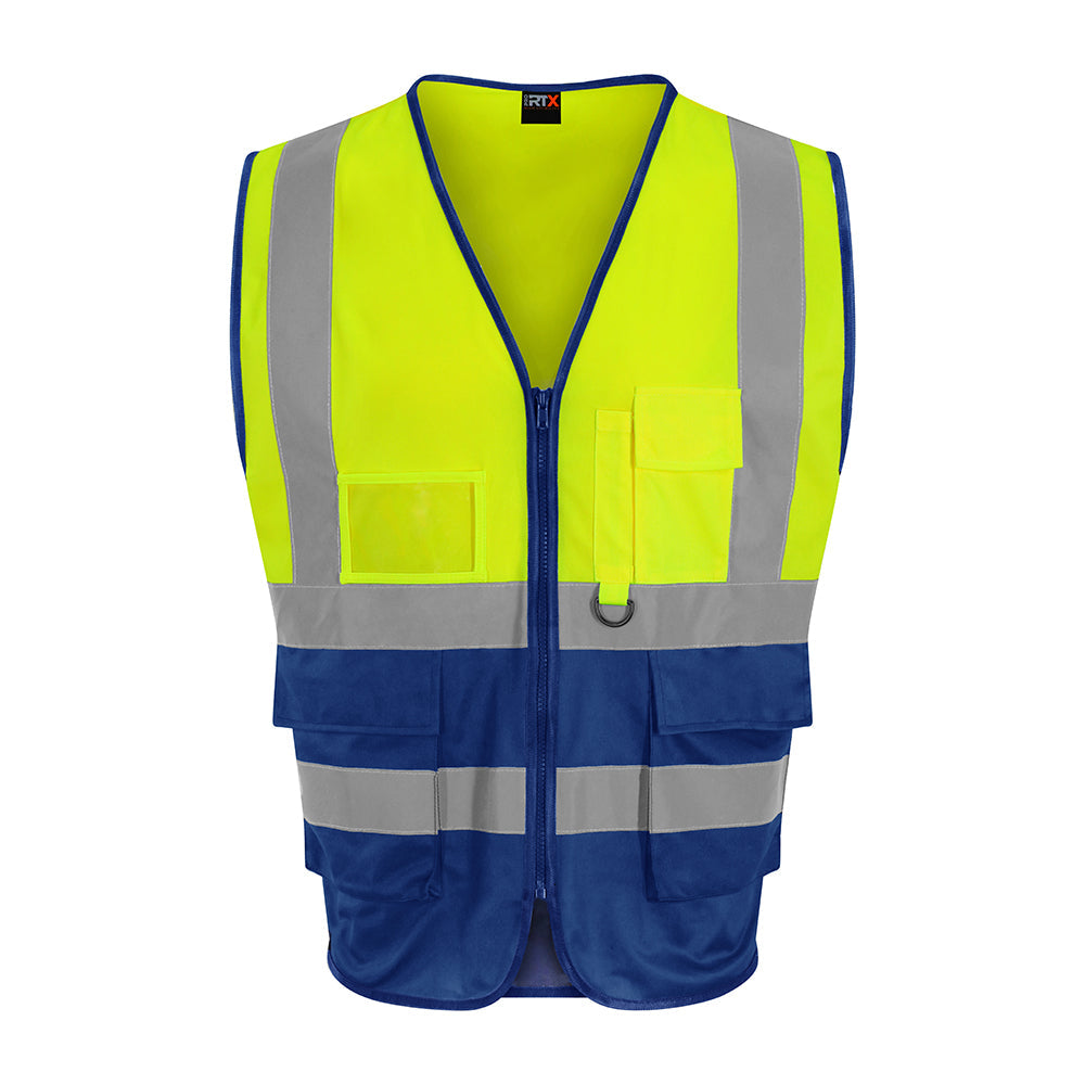 FB RX705 Hi-Viz Vest - Yellow/Blue