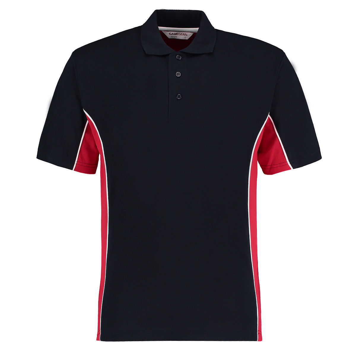 Contrast Polo Navy-Red-White